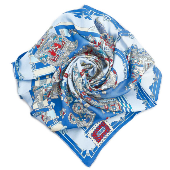 Authentic Hermes Carré Astres et Soleils Silk Scarf - Picture 2 of 6